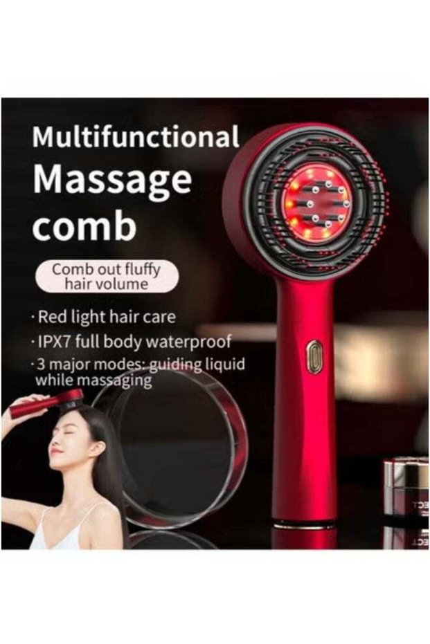 Scalp Massage Brush with Built-In Oil Applicator | Cordless Electric Hair Massager Comb for Hair