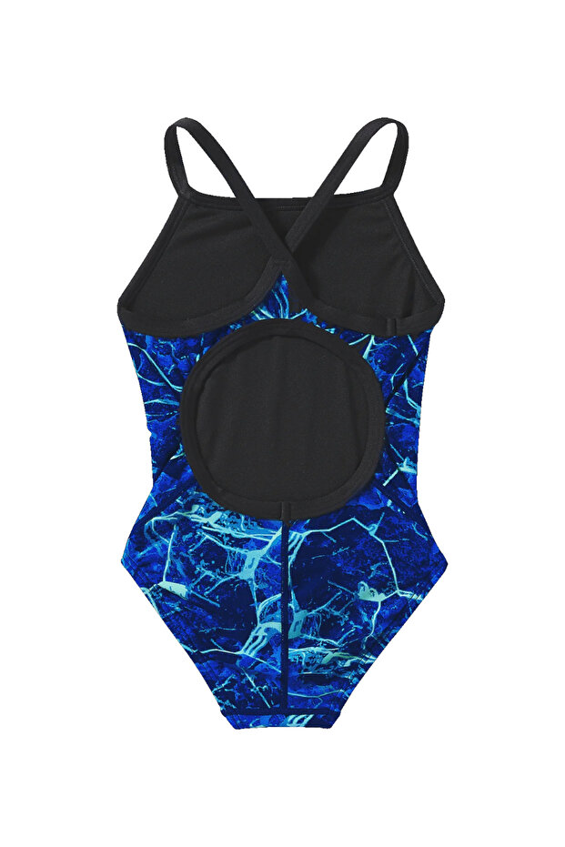 Durafast Elite® DF Kız Çocuk Mayosu - Synapse (Mavi) - 3