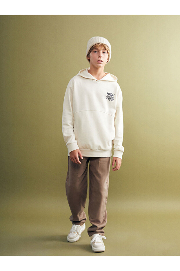 Brown Loose Fit Boys' Trousers