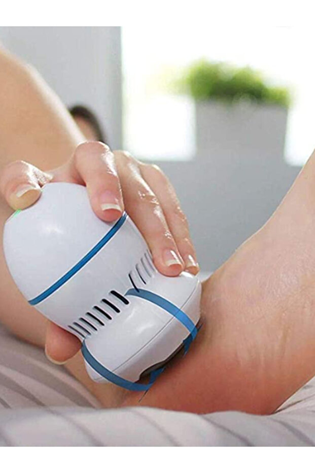 Foot Grinder Callus Remover Tool with Vaccum Rechargeable - White