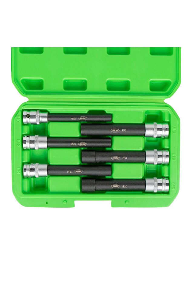 Set de 6 Biți Torx Extra Lungi 1/2" Tip E - 53915 - 3