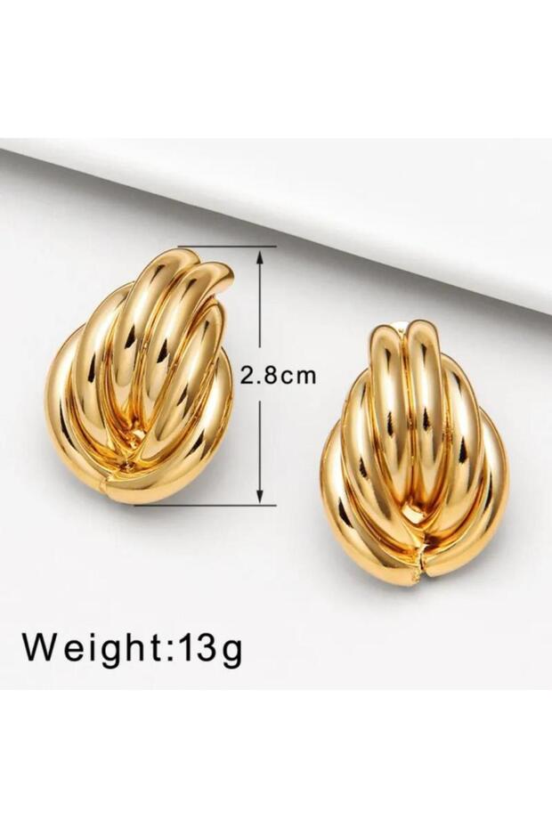 قرط ذهبي - موديل EG555 - 2