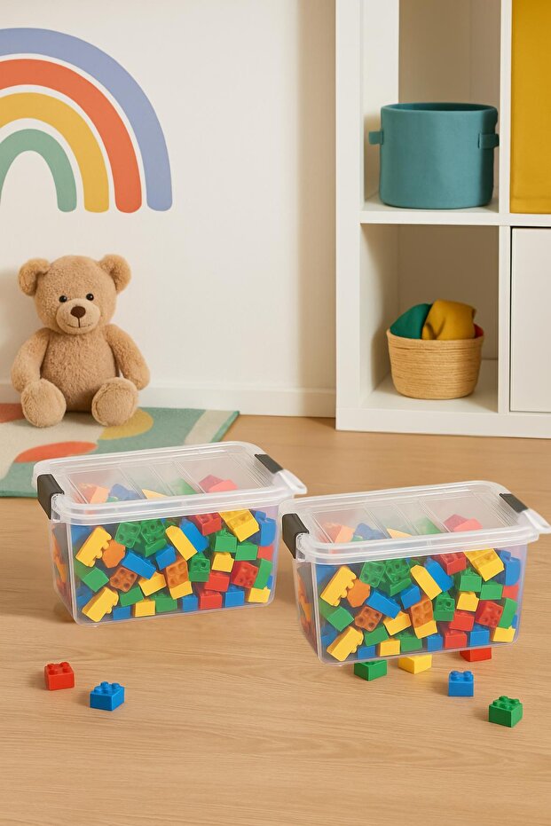 2-Pack Transparent Storage Box & Organizing Box 10.5 Lt - 5