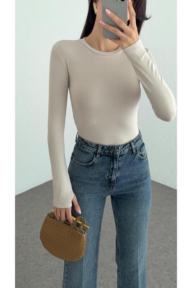 Μπλούζα Soft Touch Basic Nude - 3