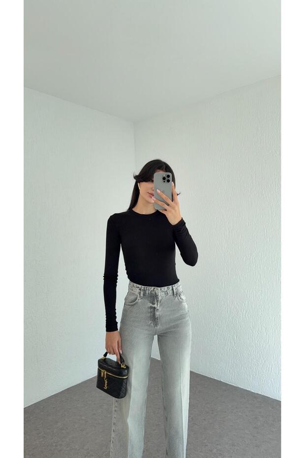 Soft Touch Basic Black Blouse - 1