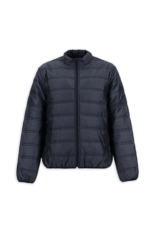 Regular Fit Düz Kapitone Mont - 1