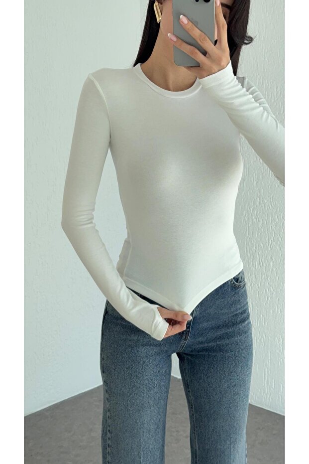 Bílá halenka Soft Touch Basic - 3