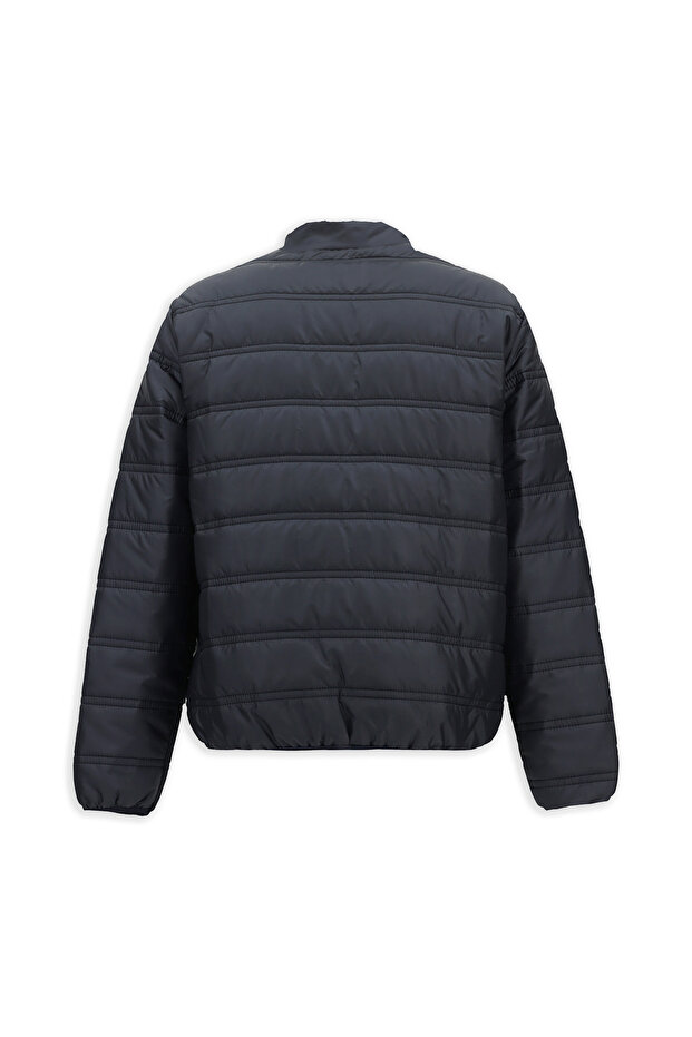 Regular Fit Düz Kapitone Mont - 2