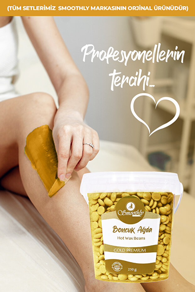 Soyulabilen Gold Yüz Ağdası, Kaş Ağdası Boncuk SİR Ağda Seti 225 g. Boncuk Ağda - Sir ağda makinası - 6