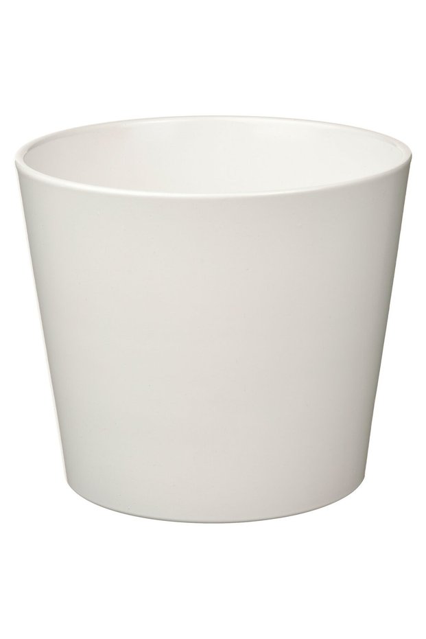 SOJABÖNA Plant pot, white, 12 cm
