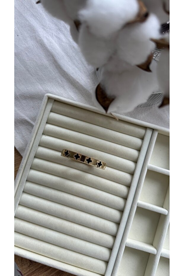 سوار منقوش على شكل البرسيم الفولاذي - 2