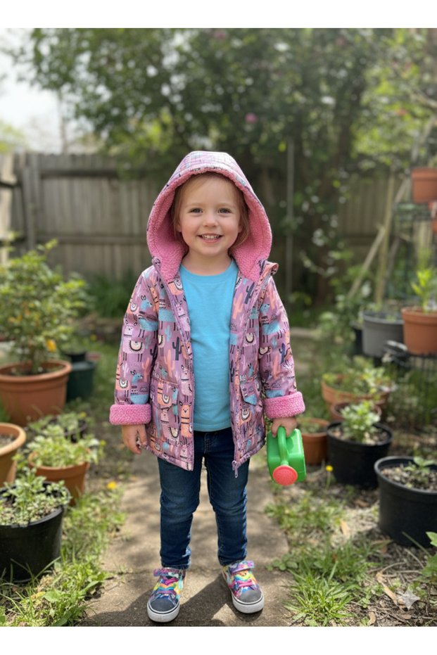 Girl's Coat Winter Sports Hooded & Coat & Parka with Inner Muffyon