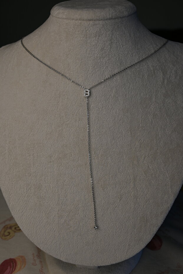 Taşlı harf kolye - 1