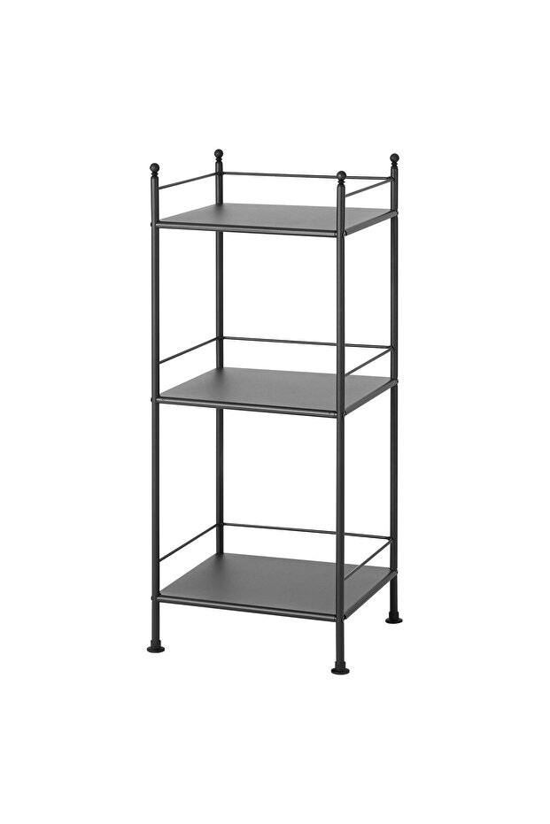 FRÖSJÖN Shelving unit, black, 40 x 96 cm