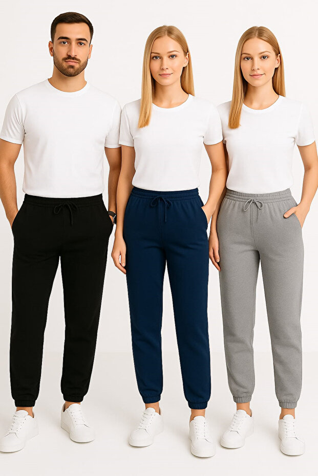 benjamin 3 lü paket erkek avantaj paket jogger eşofman altı spor eşofman altı - 1