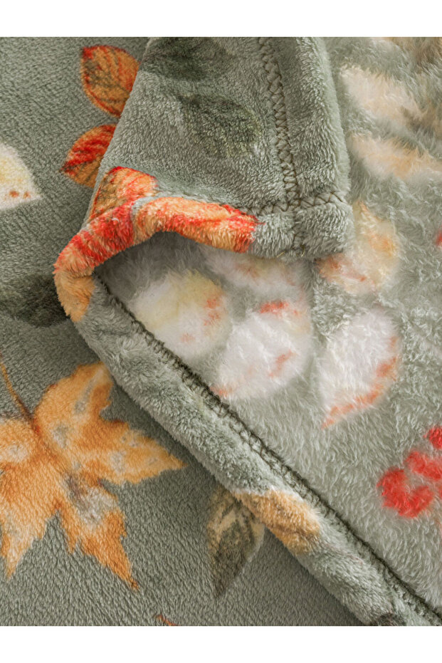 Sparkling Choices from Shining Store |   Leaf Patterned Single Blanket - 4