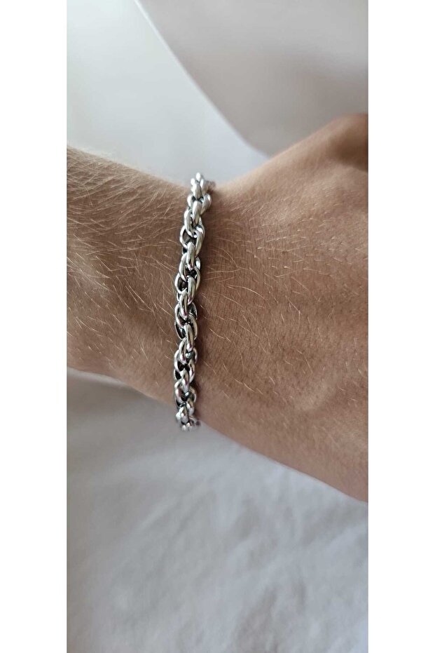 Stainless Steel Spiral Bracelet