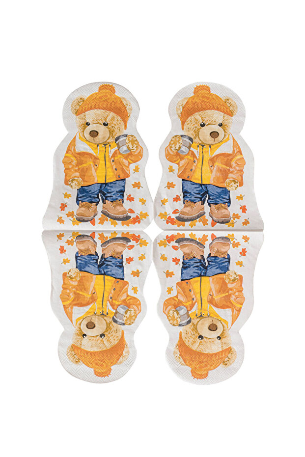 Sparkling Choices from Shining Store |   Bear Teddy Patterned Paper Napkins 20 Pack - 4