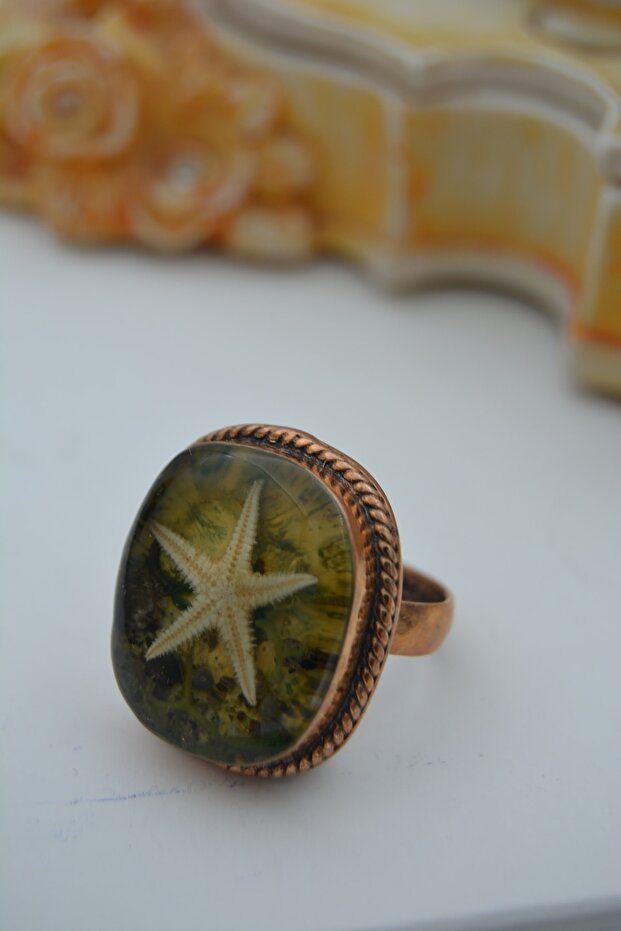 Real Starfish Design Ring