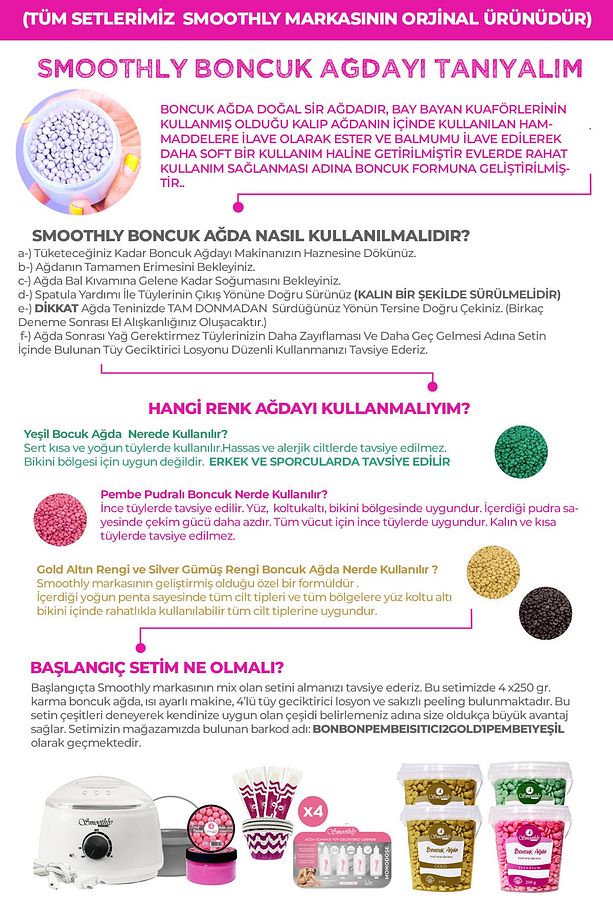 Rengarenk Mix Çeşit Sir Ağda Profesyonel Salon Ağdası 4'lü Set 400ml - 6