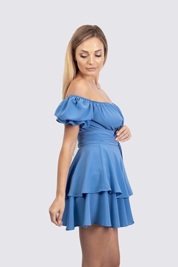 Moda Bebe Mavisi Dört Mevsim Elbise - 1