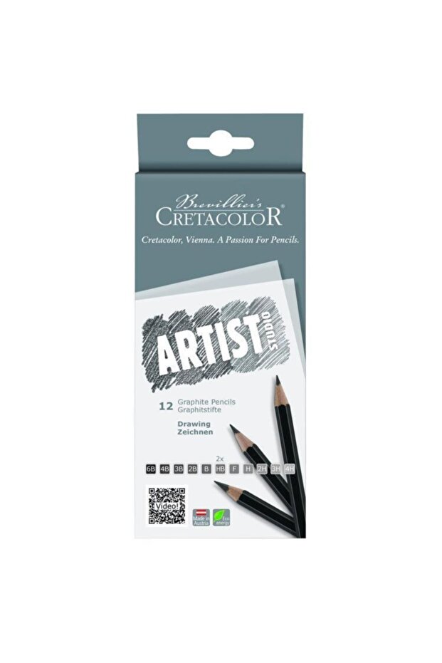 مجموعة أقلام رصاص متدرجة من Artist Studio Graphite مكونة من 12 قطعة (141 12)