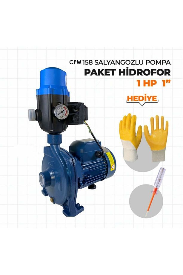 Cpm 158 Salyongoz Pompalı Santrifüj Pompa Paket Hidrofor 1 Hp 1" - 2
