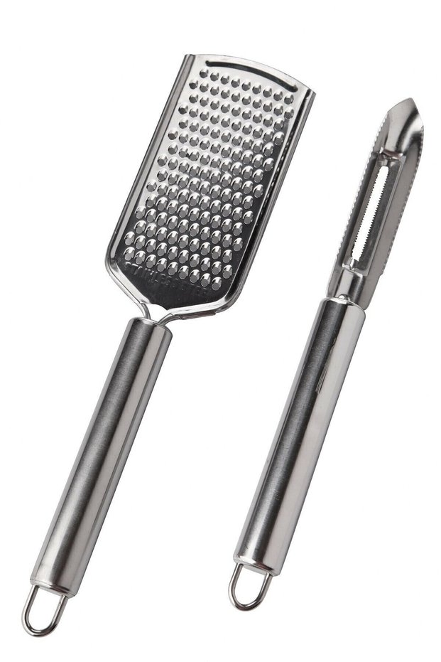 Steel Hand Grater and Peeler Set