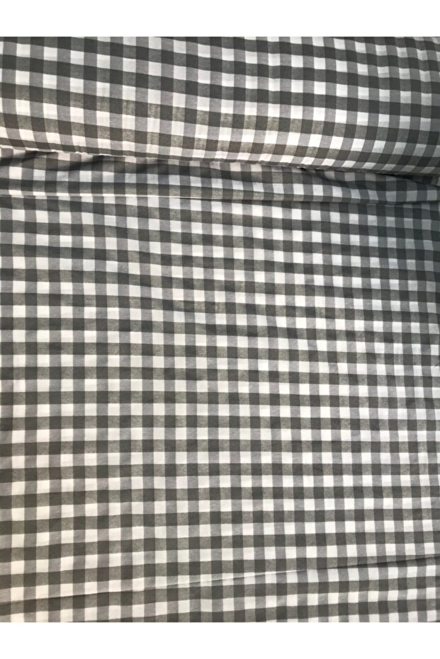 قماش زفير منقوش باللون الرمادي والأبيض - 1