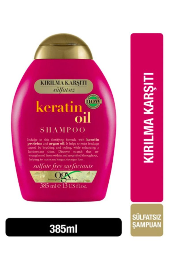 Keratin Oil Shampoo - Anti-Breakage, 385 Ml