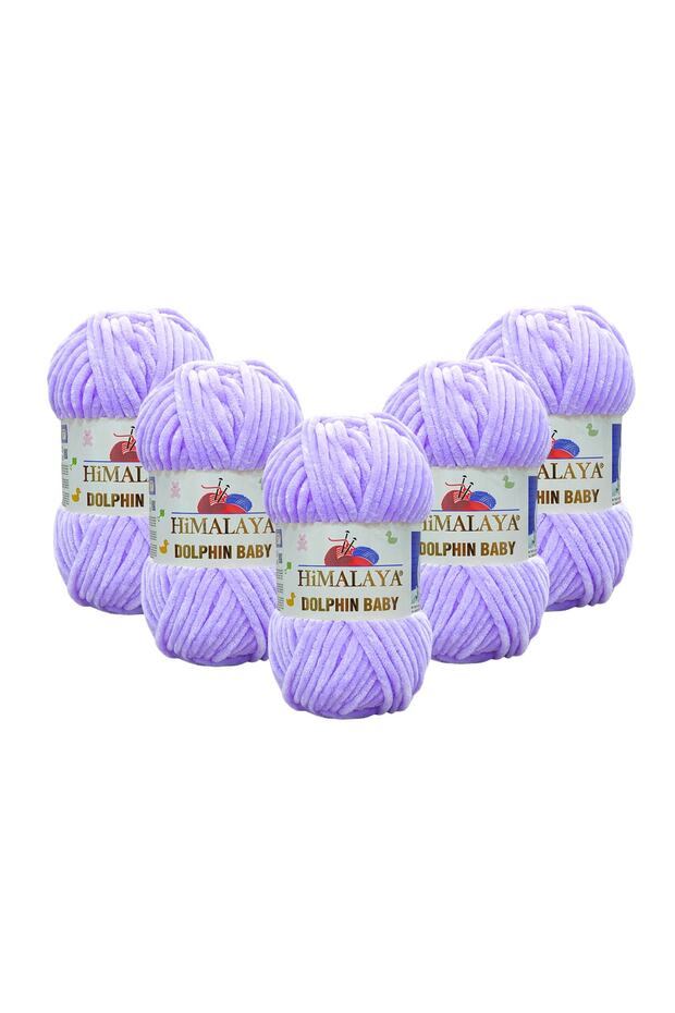 Dolphin Baby Velvet Rope 5 Pack - 80305 Lilac - 100 Gr. 120 M.