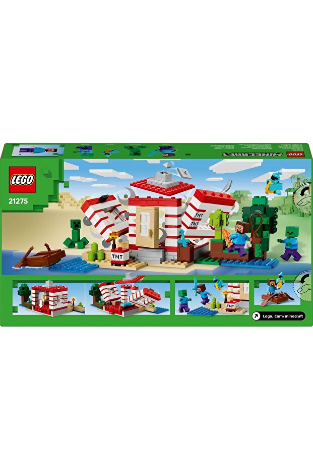 Minecraft The TNT Jungle House Toy - Building Set with Trigger Switch for Explosive Function - 4