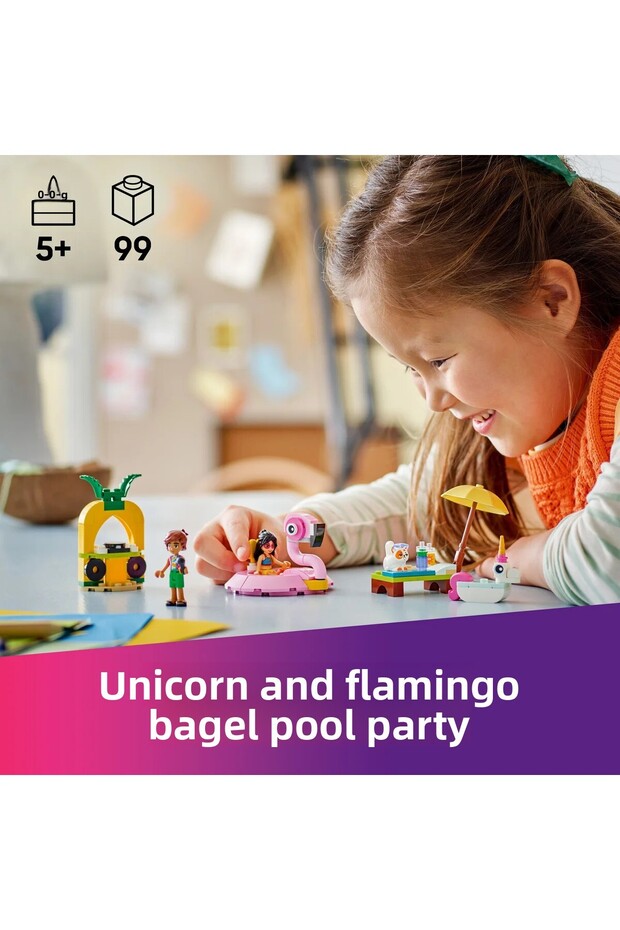 Friends Unicorn and Flamingo Pool Party 42658 - 5
