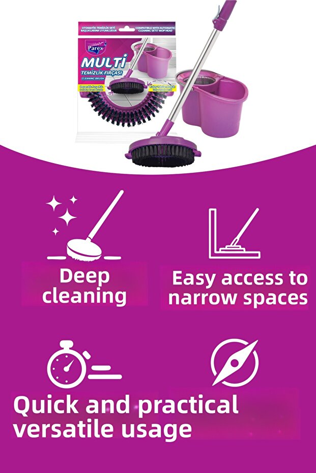 فرشاة تنظيف متعددة الاستخدامات - باستثناء المقبض - 4