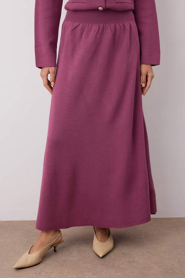 Mürdüm Broş Detaylı Triko Alt - Üst Takım TCTAW26US00019 - 3