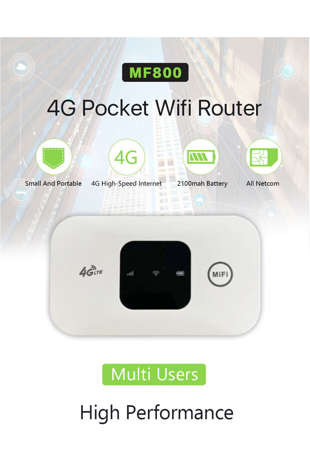 4G portable WIFI card insertion mobile car MIFI wireless mobile router convenient WiFi router LTE - 2