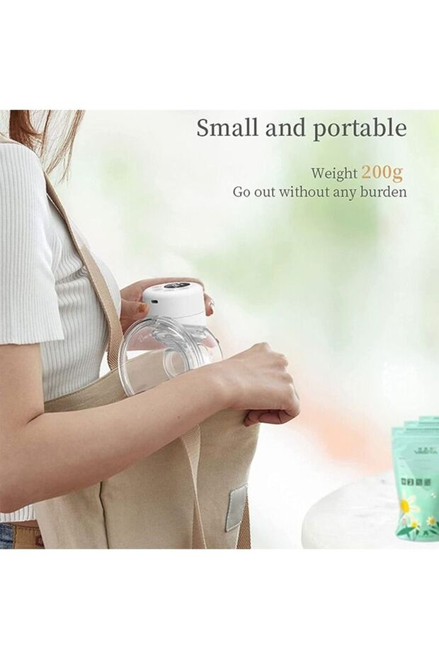 Wearable Breast Pump,Hands Free with LCD Display Memory Function,Ultra-Quiet,with 2 Modes 9 Levels - 6