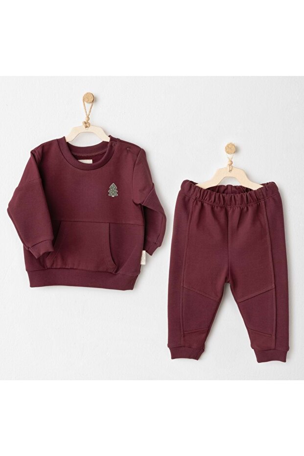 Baby Boy 2-Piece Set Bordo