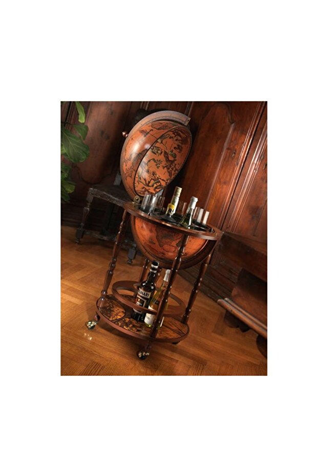 Mobile Minerva Globe Drinks Cabinet Küre Dünya Bar – Classic - 3