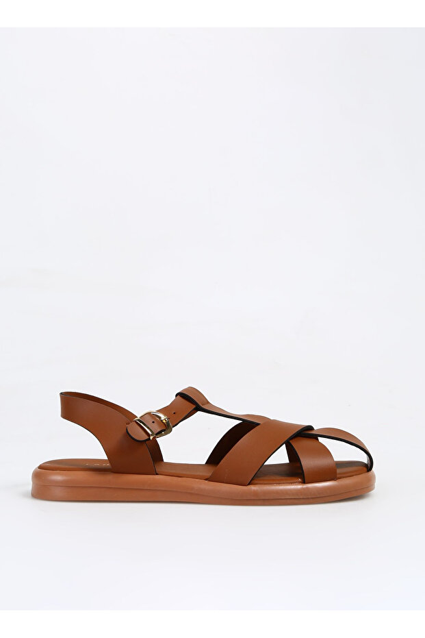 Taba Kadın Deri Sandalet CHIRAN - 1