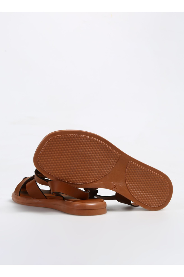 Taba Kadın Deri Sandalet CHIRAN - 4