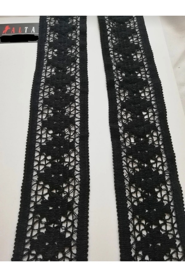 Siyah Örme Şerit (5,5 CM) - 4