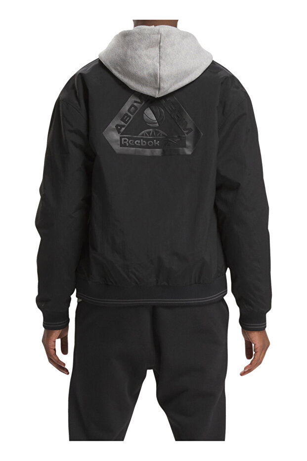 IU3270 ATR HOOPWEAR JACKET Siyah Erkek Yuvarlak Yaka Normal Kalıp Ceket - 3