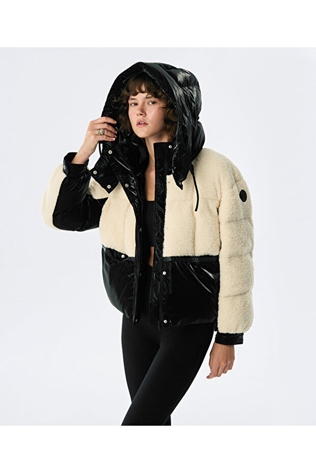 SHEARLING MIX KAPİTONE MONT - 1