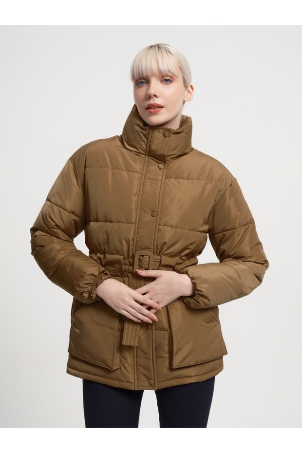 Regular Fit Kadın Mont - 4