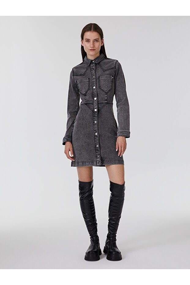 Slim Fit Kadın Elbise - 5