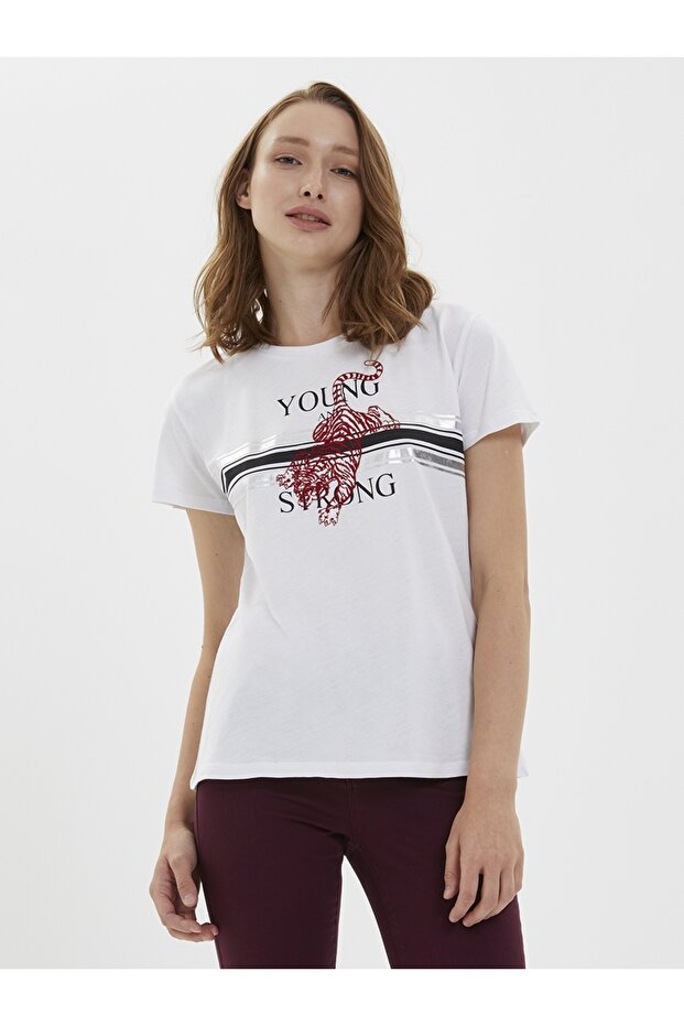 Slim Fit Kadın Tshirt K.kol - 1