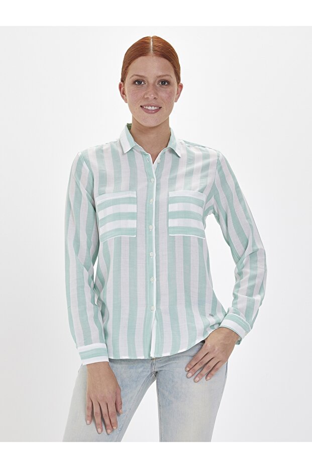 Regular Fit Kadın Gömlek U.kol - 1