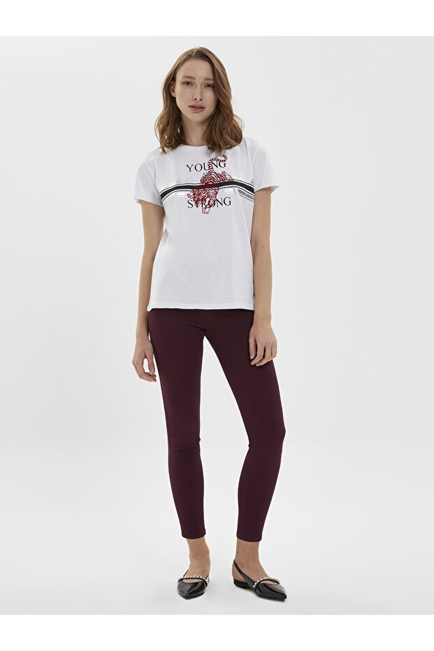 Slim Fit Kadın Tshirt K.kol - 4