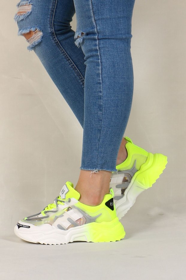 Riga Z Spor 101 21430-Z Women's Casual Shoes Green White